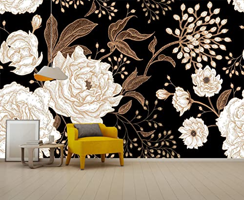 Kids Wallpaper Tropical Leves and Safari Animals Wall Mural for Wall Bedroom Living Room TV Background Sofa Wall (not self-Adhesive)