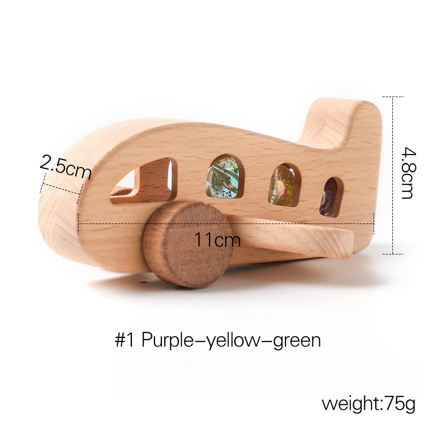 ibwaae Wooden Airplane Toys, Air Transport Vehicles Play Set, Wooden Pull Games, STEM Learning Gift Montessori Toy for Baby Toddler Boys Girls