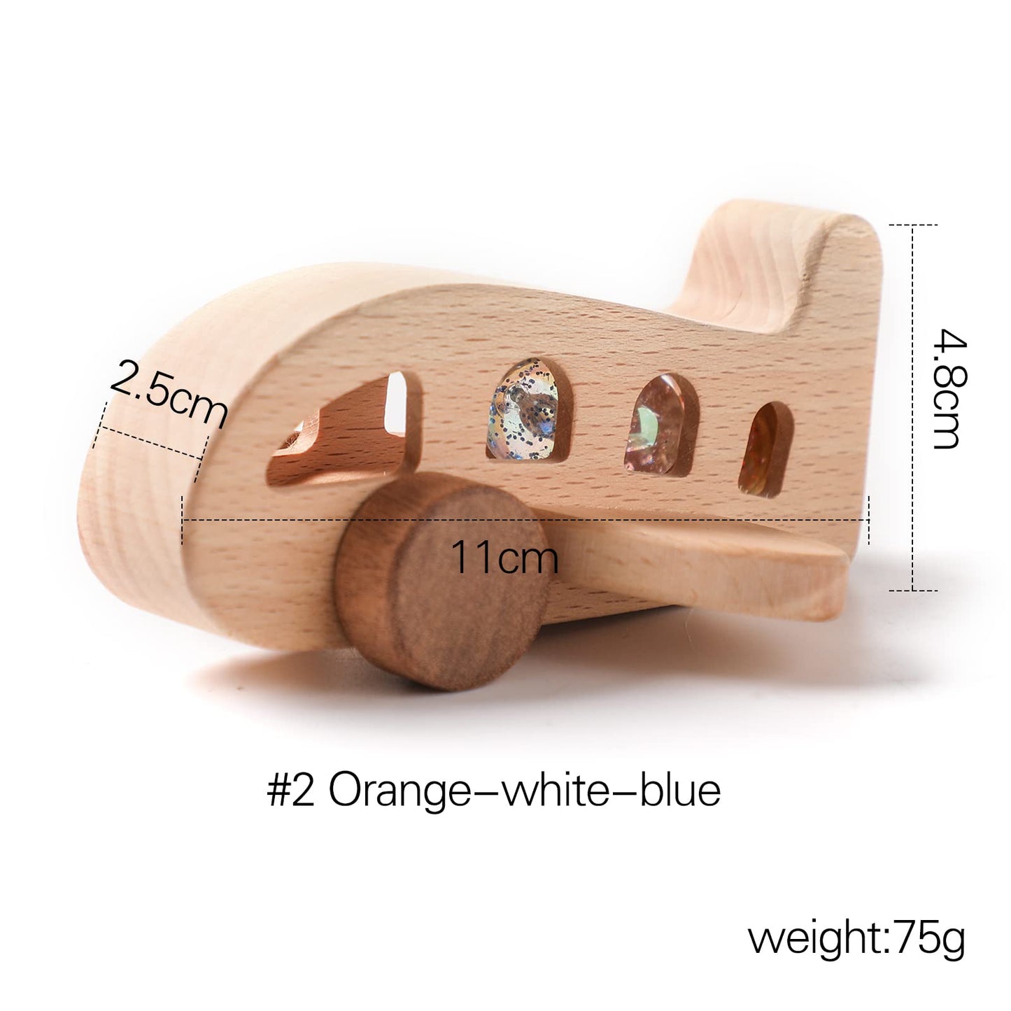 ibwaae Wooden Airplane Toys, Air Transport Vehicles Play Set, Wooden Pull Games, STEM Learning Gift Montessori Toy for Baby Toddler Boys Girls