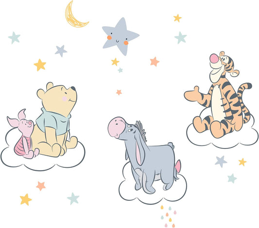 Lambs & Ivy Disney Baby Winnie The Pooh Hugs Piglet/Eeyore/Tigger Wall Decals