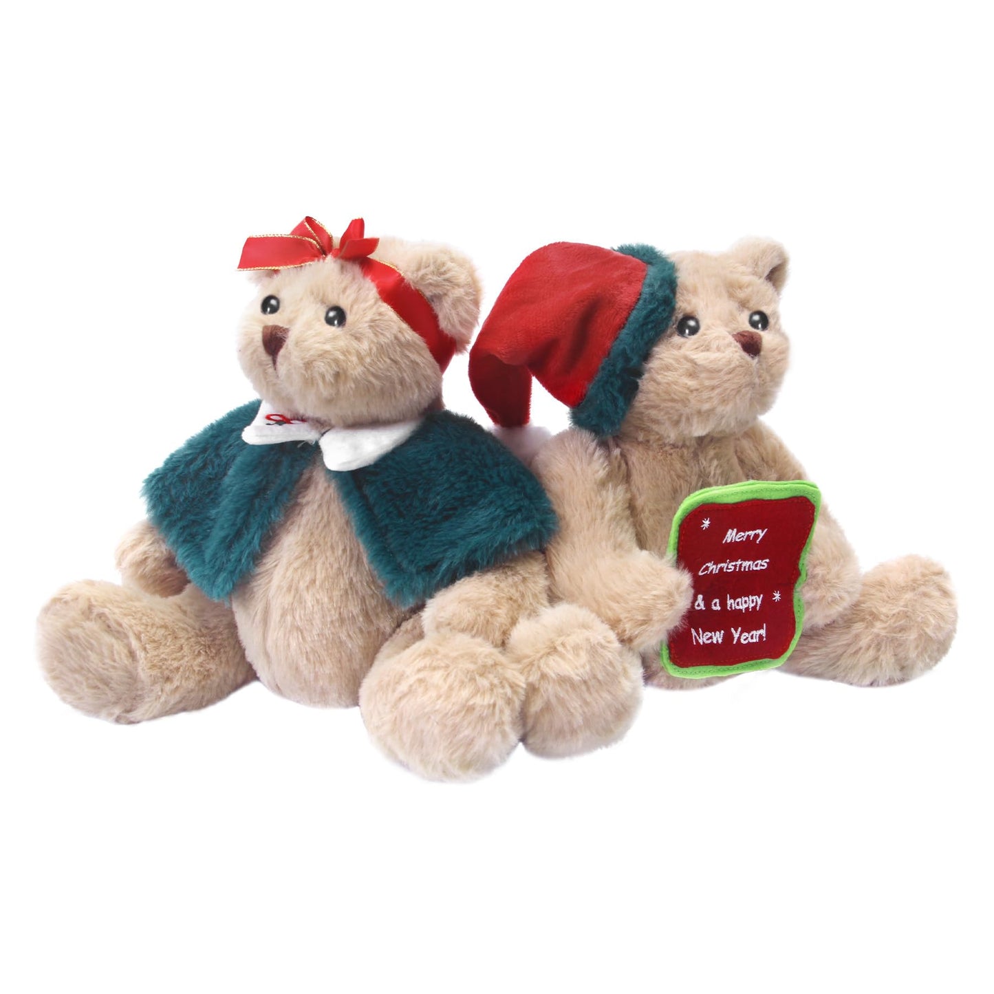 Teddy Bear Stuffed Animals, 11.7" Stuffed Bear in Diffreent Shape, Small Teddy Bear Soft Plush Toy for Girlfriend Kids Toddlers on Birthday/Christmas/Valentine's Day (2 Packs)