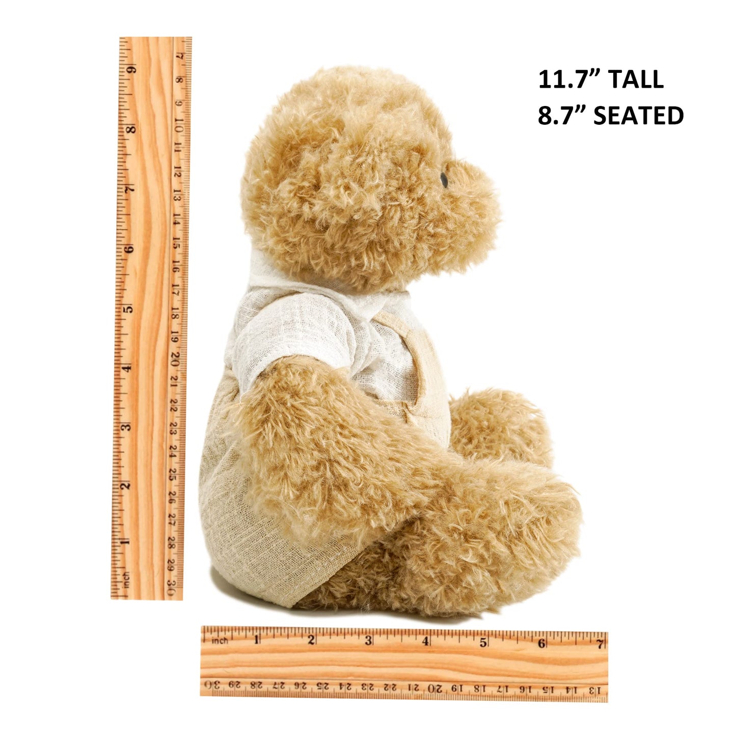 Teddy Bear Stuffed Animals, 11.7" Stuffed Bear in Diffreent Shape, Small Teddy Bear Soft Plush Toy for Girlfriend Kids Toddlers on Birthday/Christmas/Valentine's Day (2 Packs)