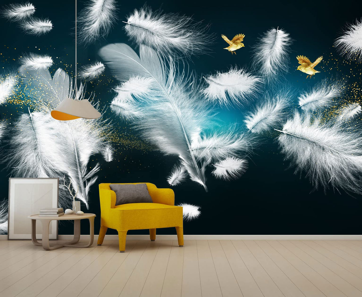 Kids Wallpaper Tropical Leaves and Safari Animals Mural Wallpaper for Bedroom TV Background Sofa Wall (not self-Adhesive)